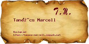 Tanács Marcell névjegykártya