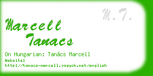 marcell tanacs business card